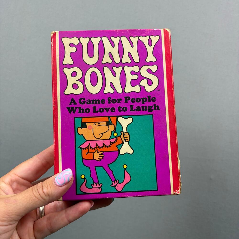 Vintage Funny Bones Card Game 1960s Parker Brothers 1968 Made in USA